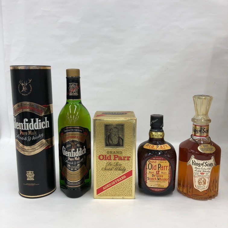 Glenfiddich/Old Parr/King of Scots/スコッチウイスキー 3本 43 Glenfiddich/Old Parr/King of Scots/スコッチウイスキー 3本 43