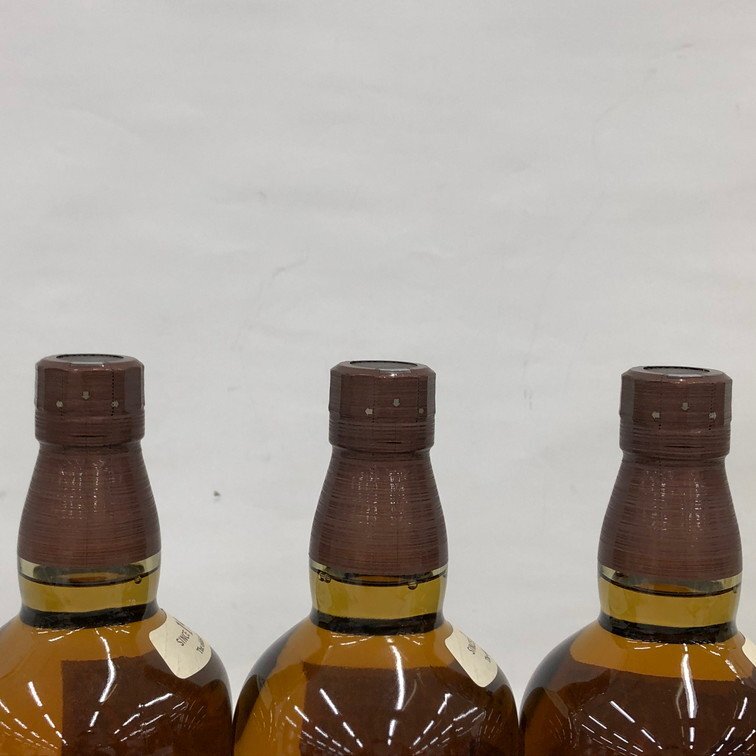SUNTORY サントリー 山崎 シングルモルトウイスキー 1923年 3本 SUNTORY サントリー 山崎 シングルモルトウイスキー 1923年 3本