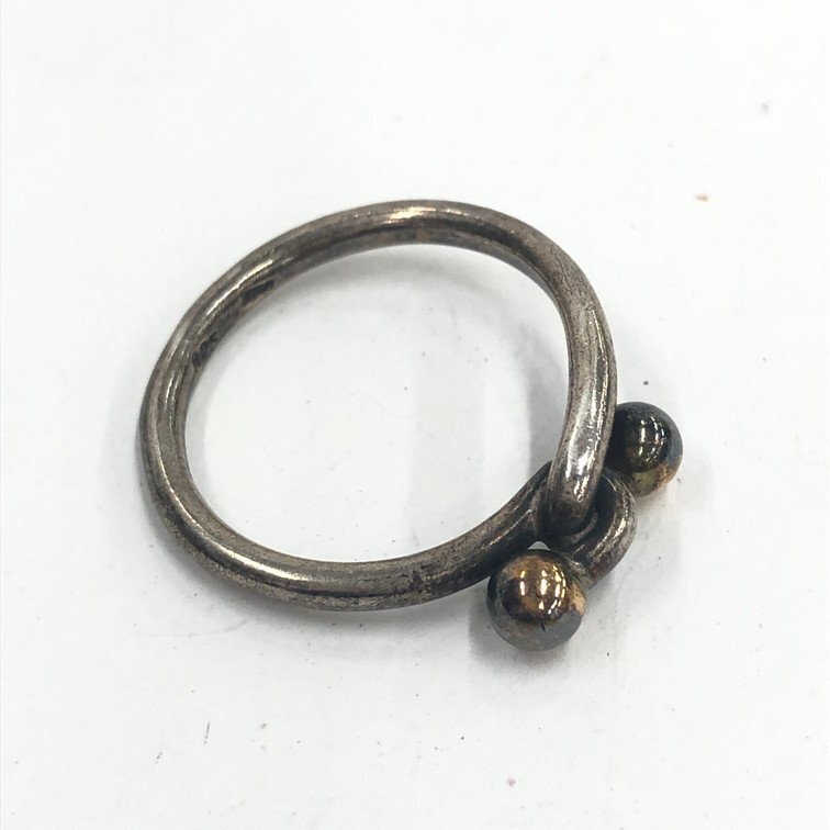 TIFFANY&Co. ティファニー Ag925 750 コンビ フック&アイ リング TIFFANY&Co. ティファニー Ag925 750 コンビ フック&アイ リング