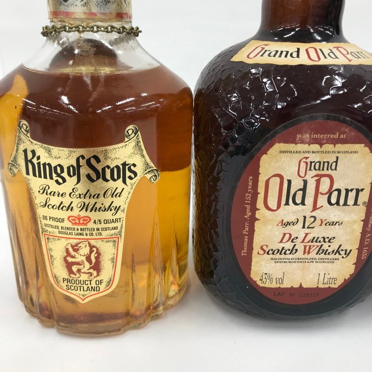 Old Parr/King of Scots スコッチウイスキー 3本おまとめ 750ml Old Parr/King of Scots スコッチウイスキー 3本おまとめ 750ml