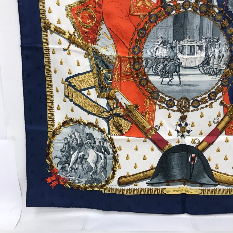 HERMES エルメス スカーフ カレ90 シルク タグあり 箱あり HERMES エルメス スカーフ カレ90 シルク タグあり 箱あり