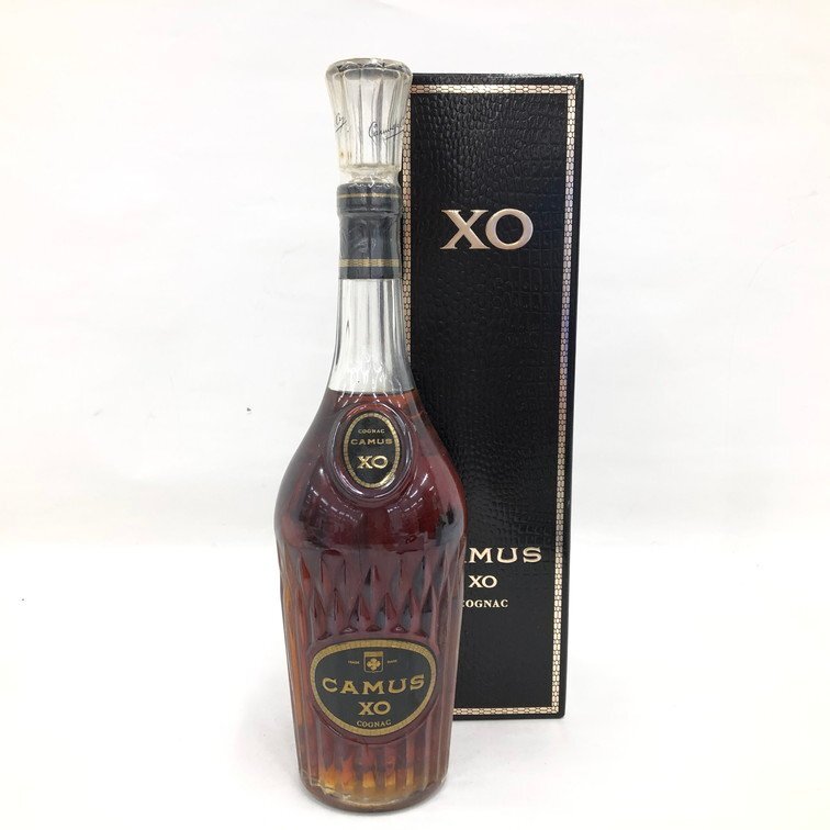 交換無料！ CAMUS カミュ XO ロングネック コニャック 箱付き 未開栓 国外酒 ブランデー