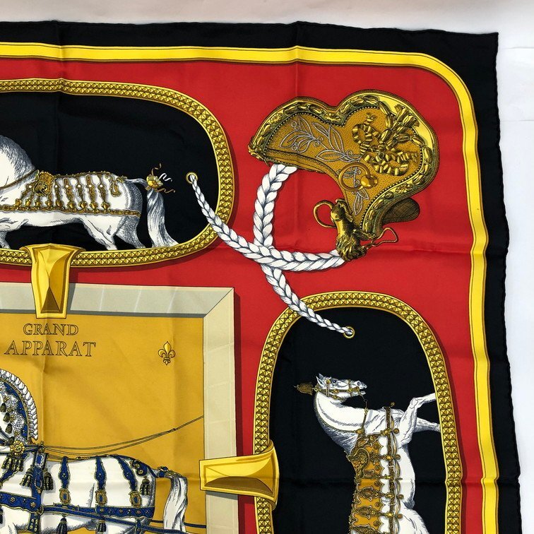 HERMES エルメス スカーフ カレ90 シルク タグあり【DDAT9041 HERMES エルメス スカーフ カレ90 シルク タグあり【DDAT9041