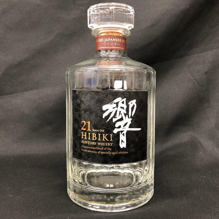 SUNTORY サントリー ウイスキー 響 21年 空瓶 外箱【DDAU7015 SUNTORY サントリー ウイスキー 響 21年 空瓶 外箱【DDAU7015