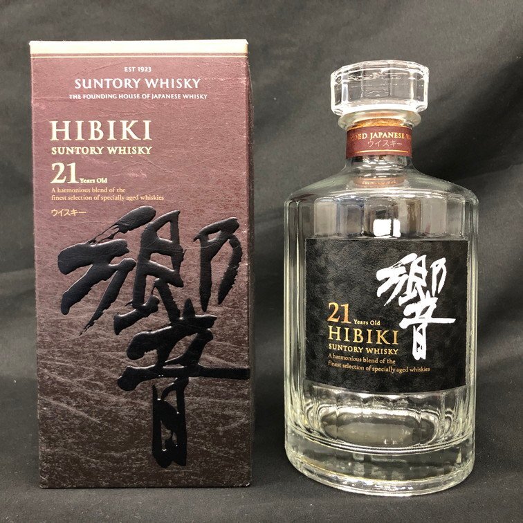 SUNTORY サントリー ウイスキー 響 21年 空瓶 外箱【DDAU7015 SUNTORY サントリー ウイスキー 響 21年 空瓶 外箱【DDAU7015