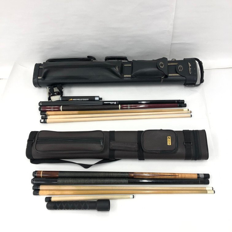 ビリヤード キュー/他 おまとめ Mezz Cues/POWER BREAK Kai/他 ビリヤード キュー/他 おまとめ Mezz Cues/POWER BREAK Kai/他