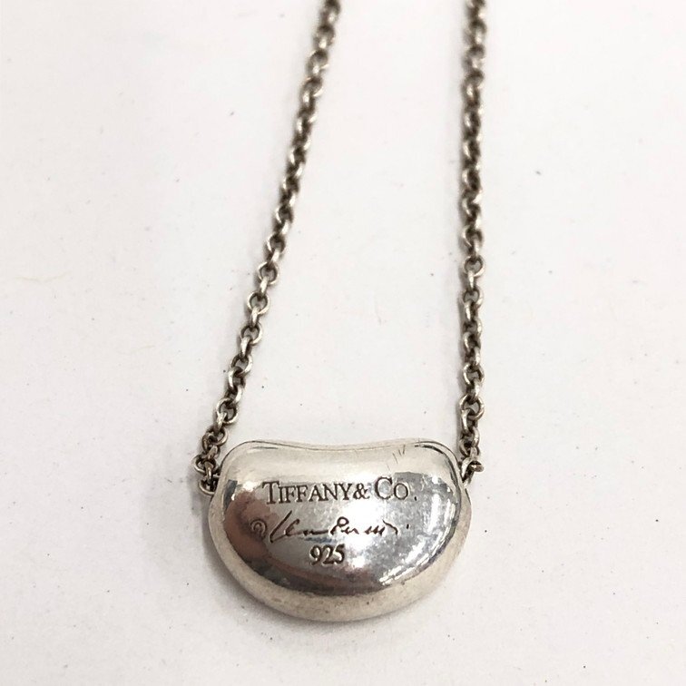 TIFFANY&Co. ティファニー ビーンネックレス 925刻印あり 総 TIFFANY&Co. ティファニー ビーンネックレス 925刻印あり 総
