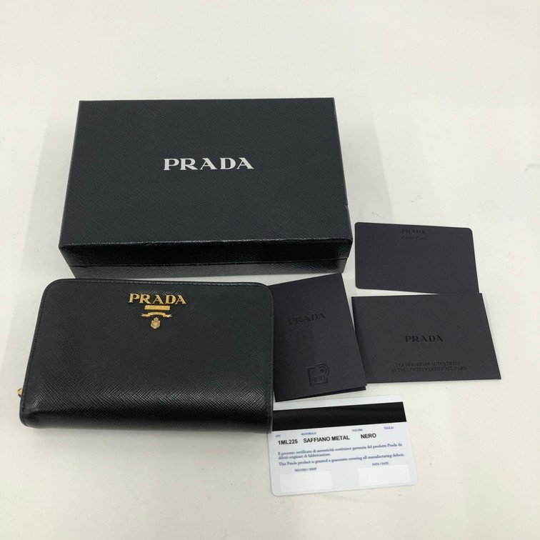 PRADA プラダ サフィアーノ メタル 二つ折り財布 1ML225 62 箱 PRADA プラダ サフィアーノ メタル 二つ折り財布 1ML225 62 箱
