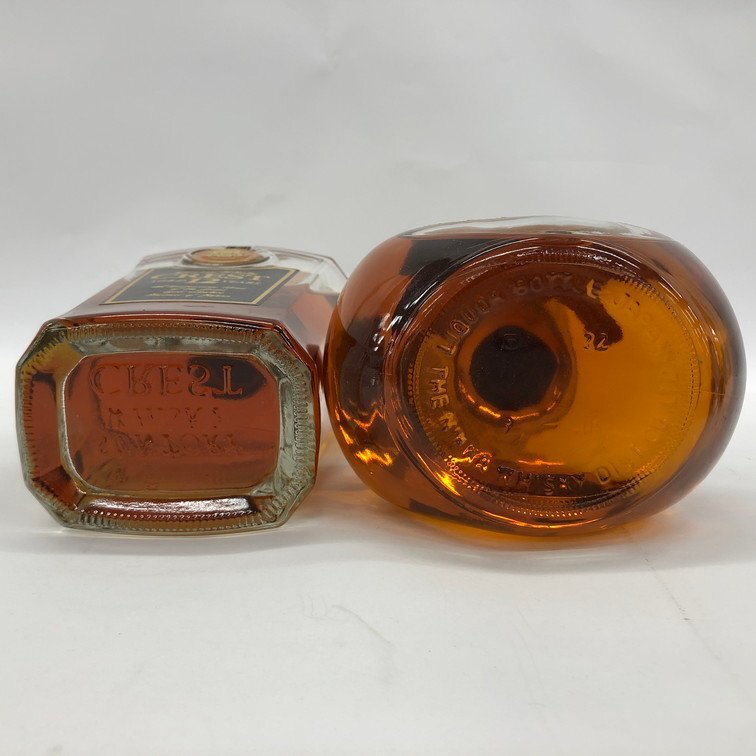 SUNTORY CREST 12年 / NIKKA Super old ウイスキー 2本まとめ SUNTORY CREST 12年 / NIKKA Super old ウイスキー 2本まとめ