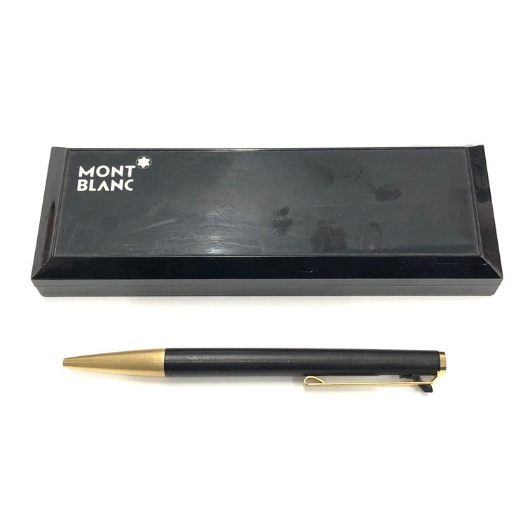 MONTBLANC モンブラン レバー式 ボールペン ケース付き MONTBLANC モンブラン レバー式 ボールペン ケース付き
