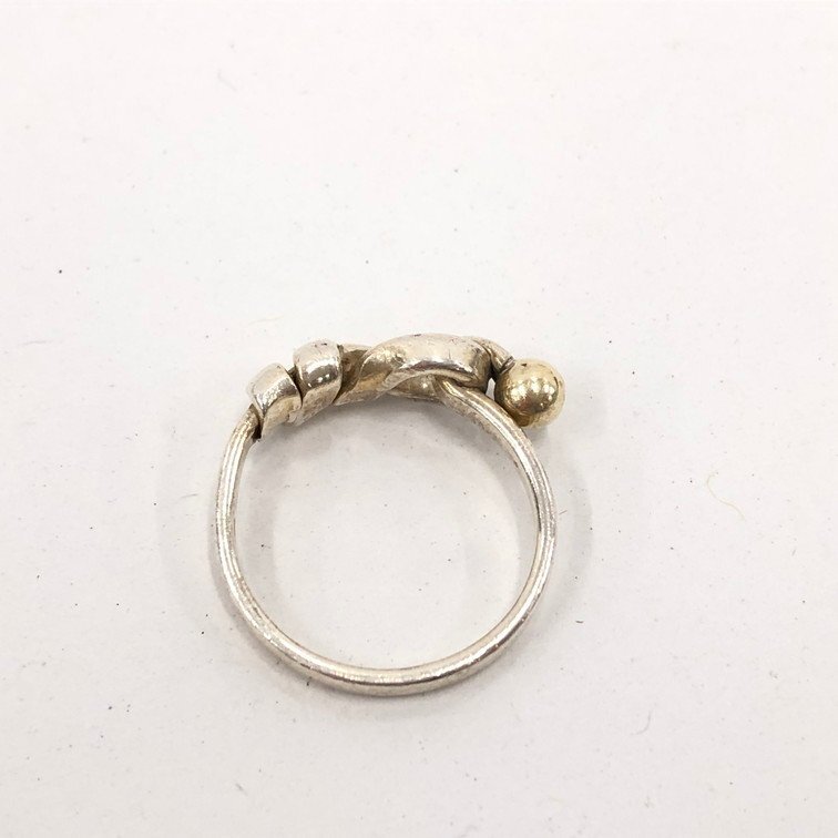 TIFFANY & Co. ティファニー フック&アイ リング コンビ Ag925 8 TIFFANY & Co. ティファニー フック&アイ リング コンビ Ag925 8