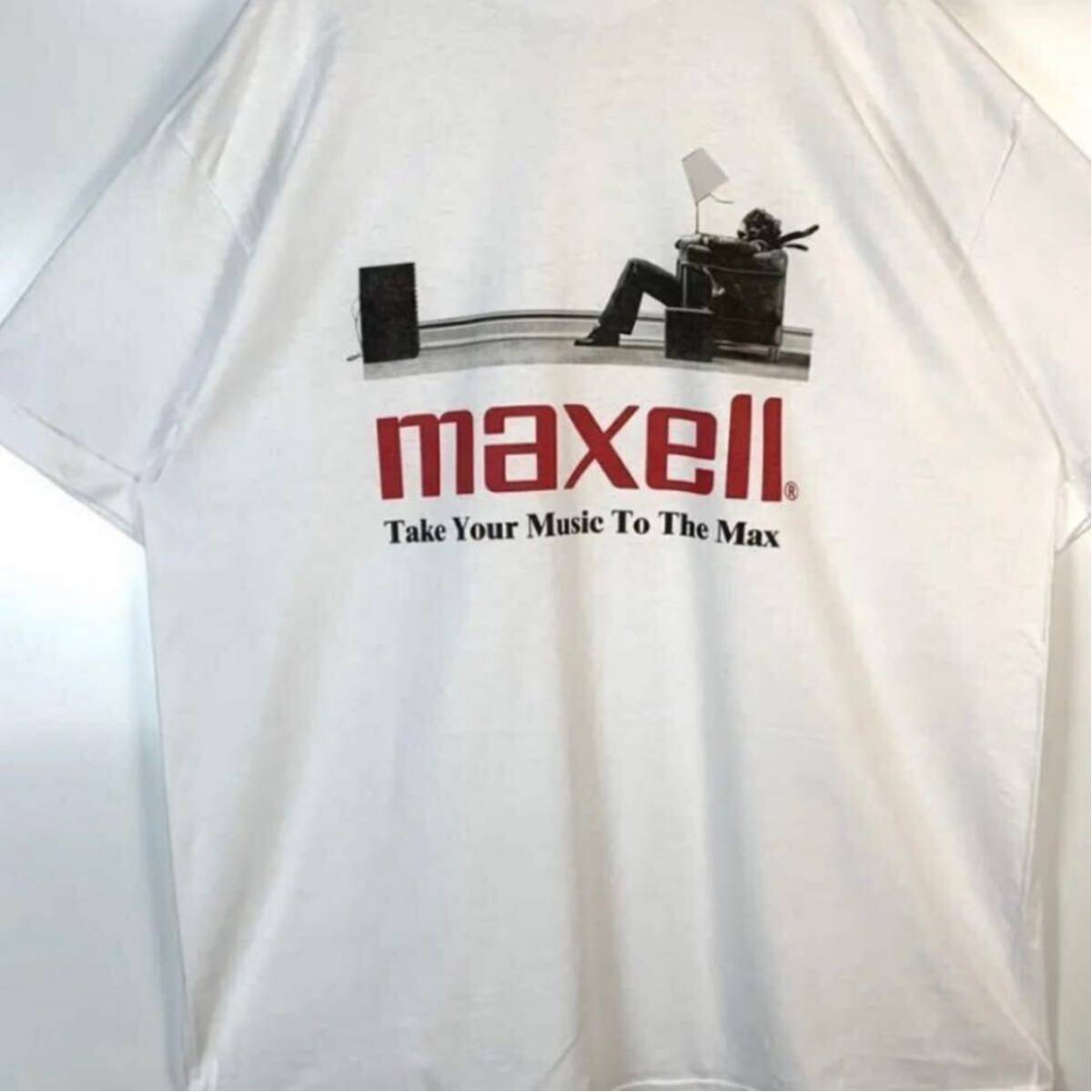 マクセル Maxell Tシャツ 企業物 XLサイズ セール ホワイト 白 マクセル Maxell Tシャツ 企業物 XLサイズ セール ホワイト 白