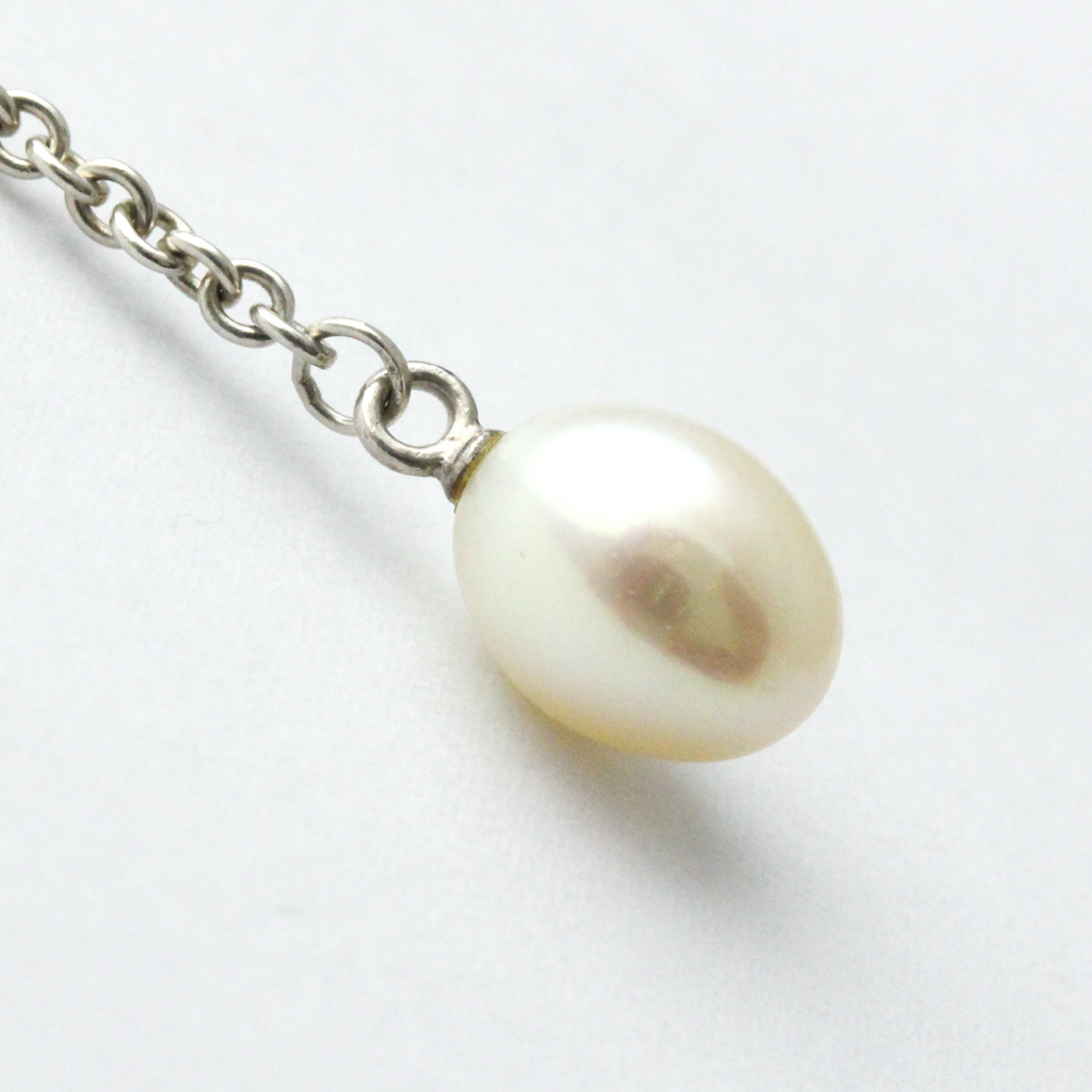 ティファニー シルバー925 淡水パール メンズ，レディース ペンダントネックレス オープンハート 淡水パール