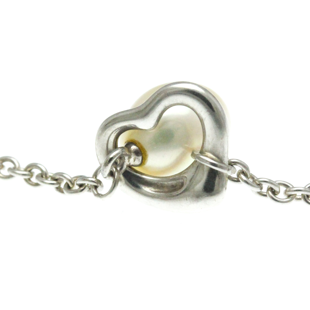 ティファニー シルバー925 淡水パール メンズ，レディース ペンダントネックレス オープンハート 淡水パール