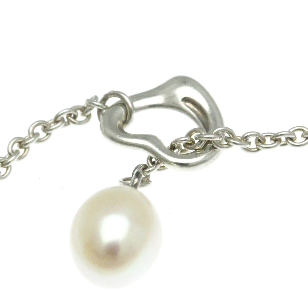 ティファニー シルバー925 淡水パール メンズ，レディース ペンダントネックレス オープンハート 淡水パール