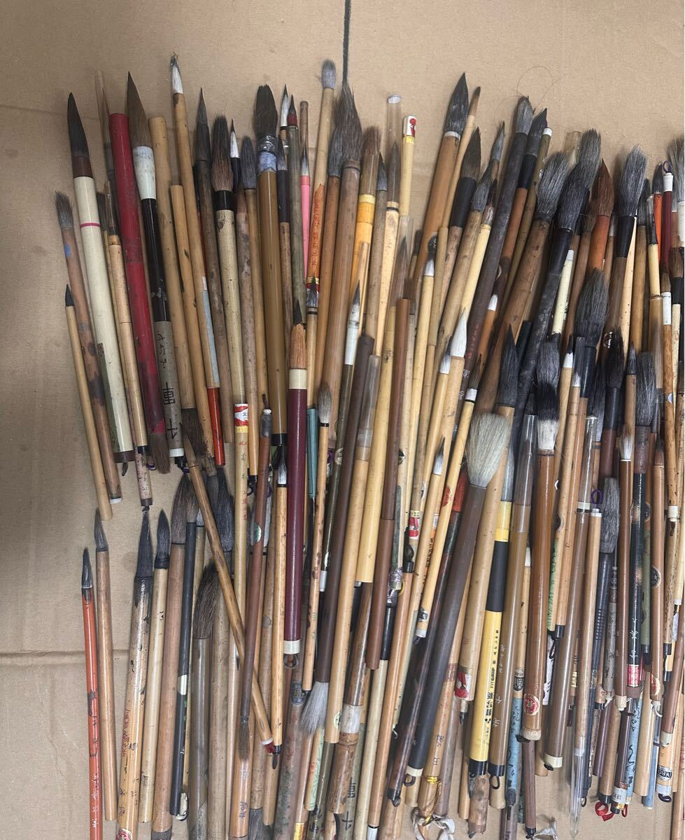 一休園 など　筆 書道筆 書道具 まとめて 大量 約451本 Z61 一休園 など 筆 書道筆 書道具 まとめて 大量 約451本 Z61