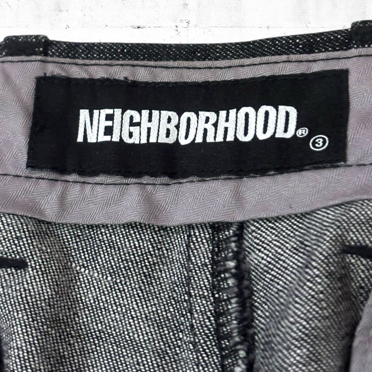 neighborhood ネイバーフッド ブラック デニム タック アンクル neighborhood ネイバーフッド ブラック デニム タック アンクル