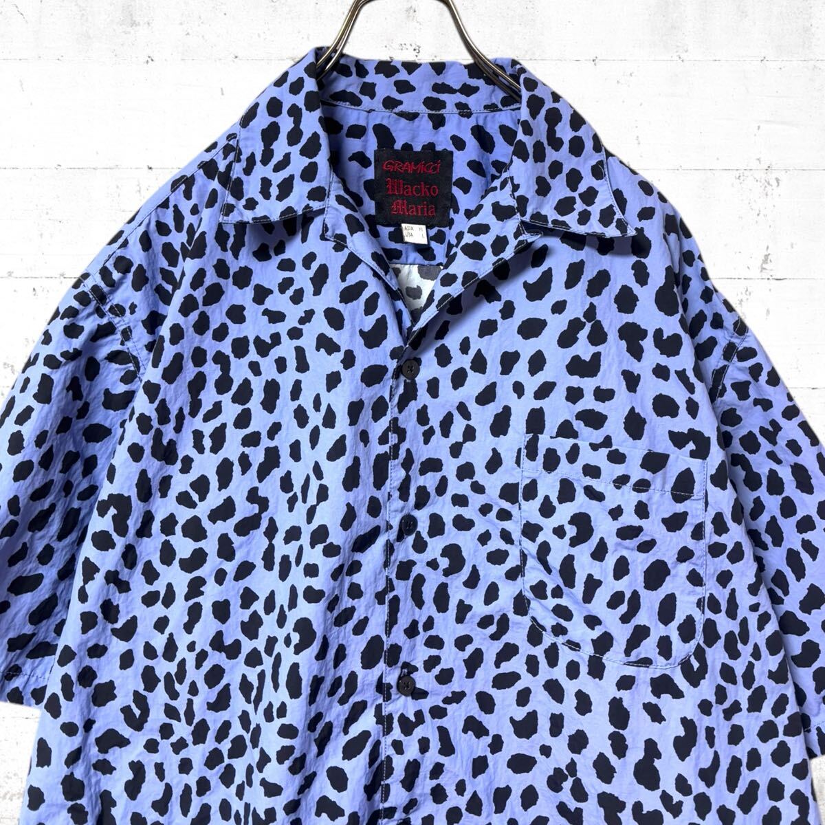 希少 WACKO MARIA GRAMICCI レオパード オープンカラー シャツ 希少 WACKO MARIA GRAMICCI レオパード オープンカラー シャツ