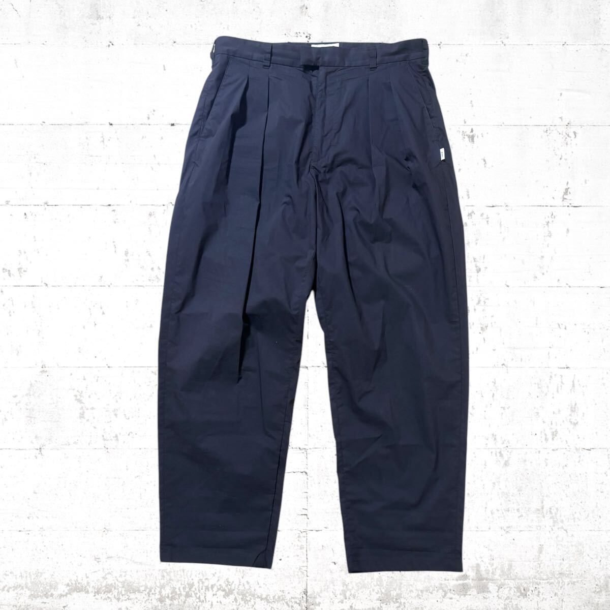 WTAPS 24SS タック入り ワイド テーパード スラックス COOLMAX WTAPS 24SS タック入り ワイド テーパード スラックス COOLMAX
