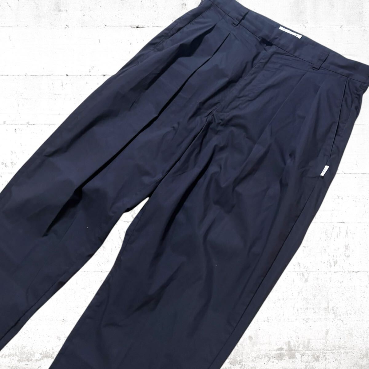 WTAPS 24SS タック入り ワイド テーパード スラックス COOLMAX WTAPS 24SS タック入り ワイド テーパード スラックス COOLMAX