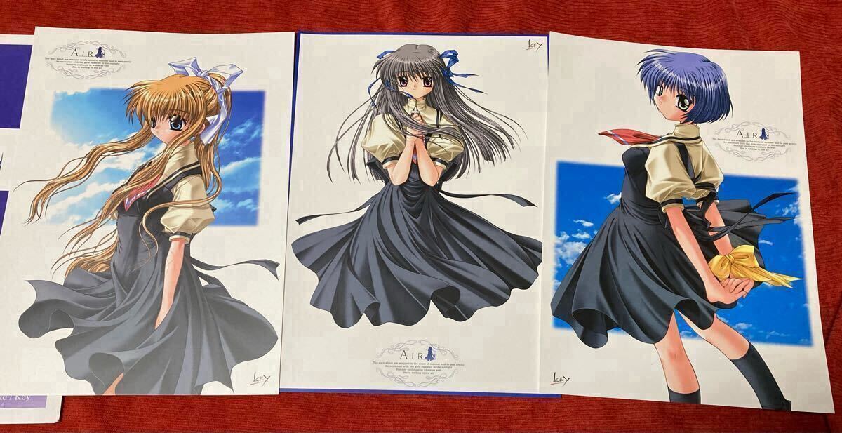 AIR Key公式品ミニポスター風アルバム 8枚セット神尾観鈴遠野 AIR Key公式品ミニポスター風アルバム 8枚セット神尾観鈴遠野
