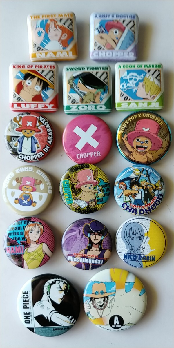 ワンピース缶バッジ「35個」ONE PIECE ルフィ/ゾロ/チョッパー ワンピース缶バッジ「35個」ONE PIECE ルフィ/ゾロ/チョッパー