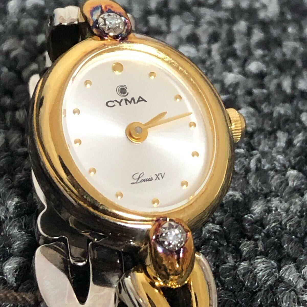 シーマ CYMA 腕時計 クォーツ ジャンク 動作未確認 QZ Louis XV シーマ CYMA 腕時計 クォーツ ジャンク 動作未確認 QZ Louis XV