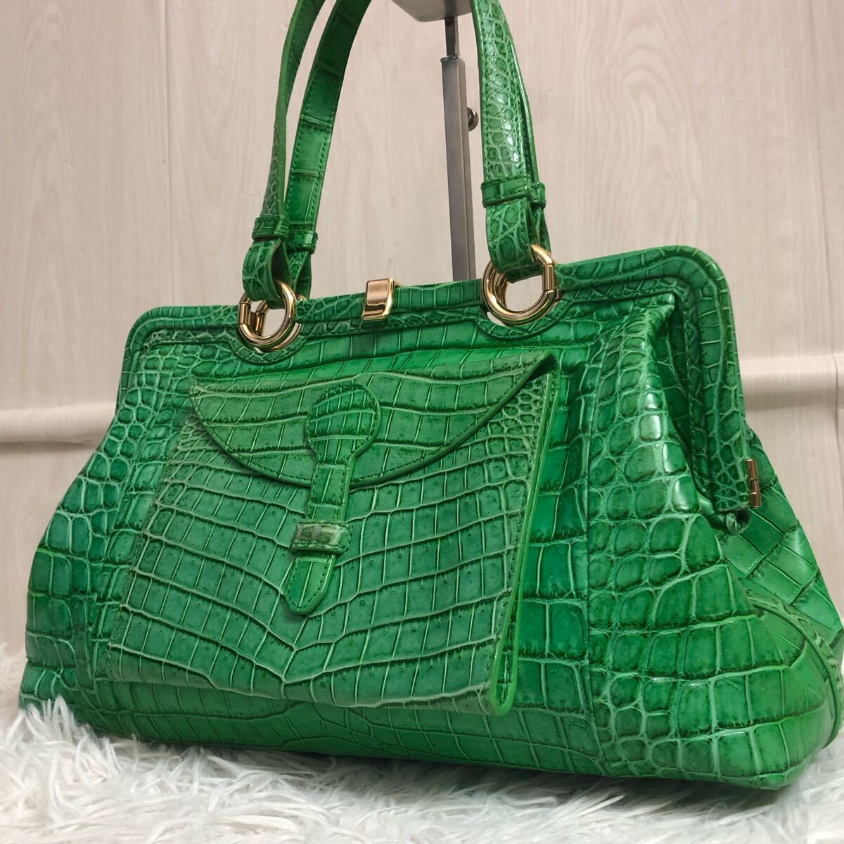 極美品/超希少○ボッテガヴェネタ BOTTEGA VENETA クロコダイル 極美品/超希少○ボッテガヴェネタ BOTTEGA VENETA クロコダイル