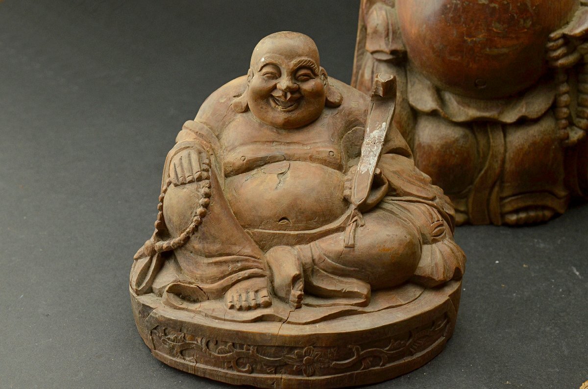 中国古玩　木彫布袋 中国古玩 木彫布袋 2025年最新】Yahoo!オークション -中国 布袋