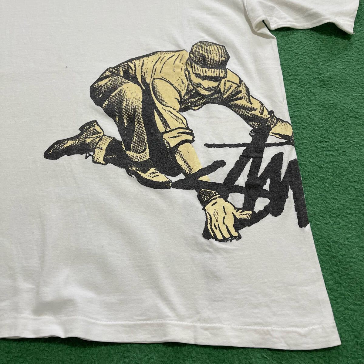 Stussy Tシャツ 古着 ホワイト 半袖 90s ビンテージ Stussy Tシャツ 古着 ホワイト 半袖 90s ビンテージ