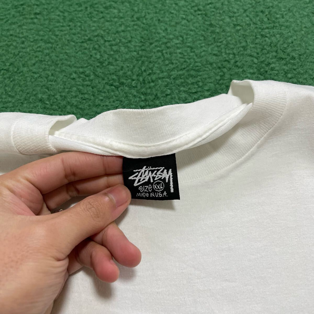 Stussy Tシャツ 古着 ホワイト 半袖 90s ビンテージ Stussy Tシャツ 古着 ホワイト 半袖 90s ビンテージ