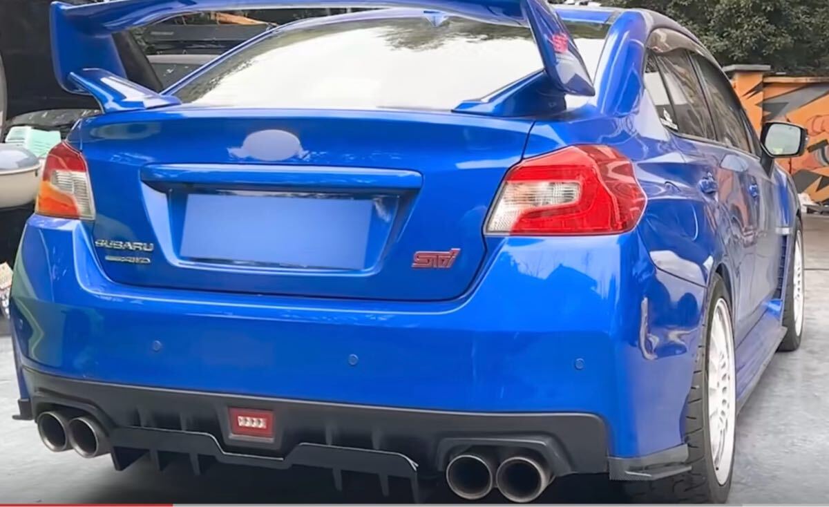スバル　wrx sti vab リアディフューザー　アンダースポイラー　センター　艶黒塗装品_画像7