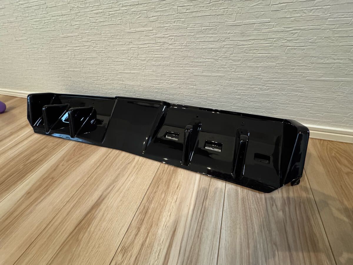 スバル　wrx sti vab リアディフューザー　アンダースポイラー　センター　艶黒塗装品_画像6