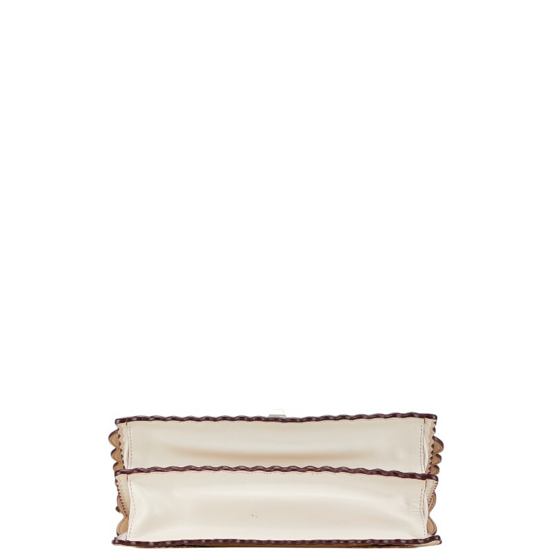 Fendi kyanai цепь ручная сумочка сумка на плечо 2WAY 8BT283 бежевая кожа женский FENDI [ б/у ]