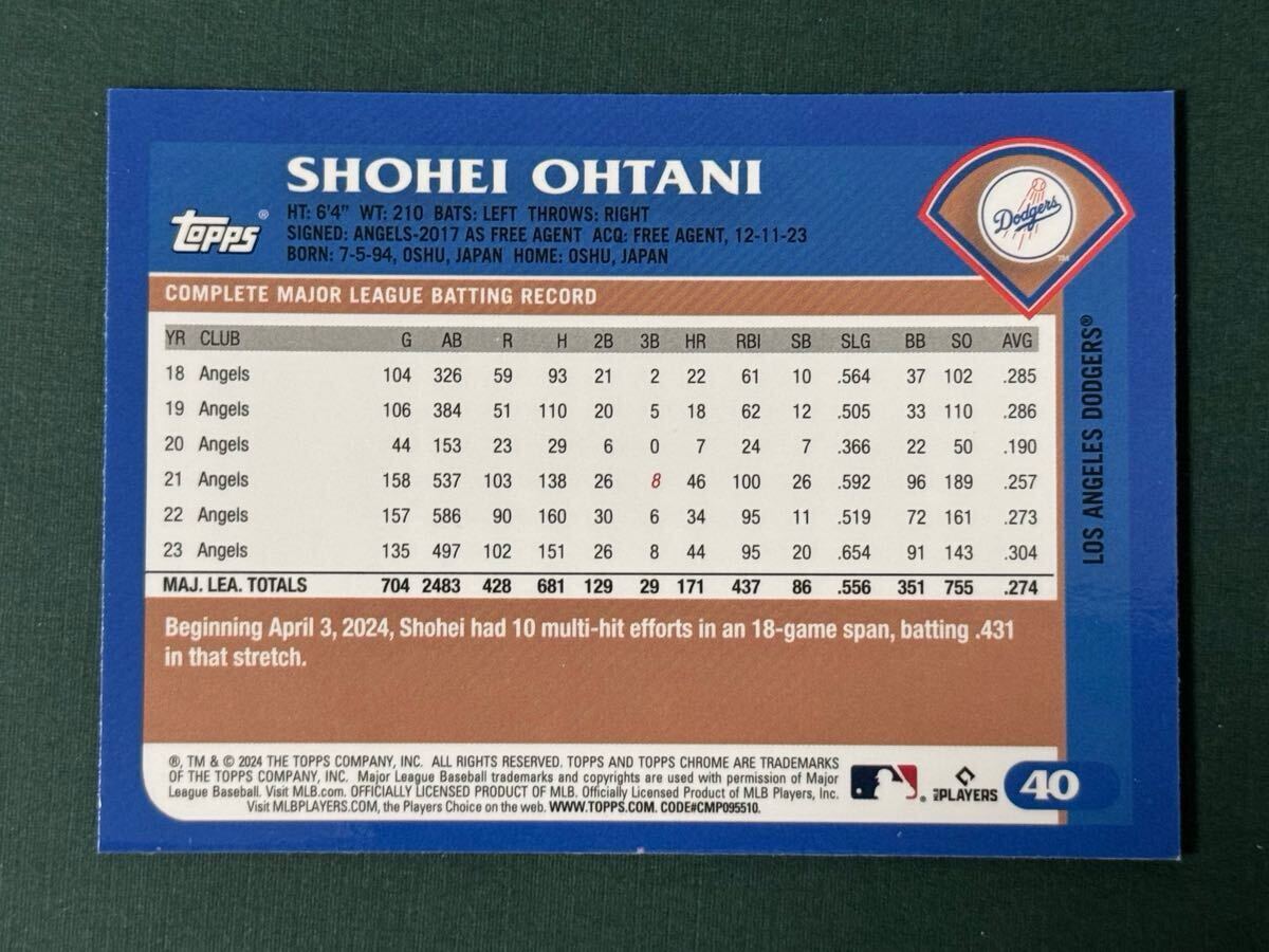 アメリカ限定 プロモカード 大谷翔平 Shohei Ohtani 2024 Topps アメリカ限定 プロモカード 大谷翔平 Shohei Ohtani 2024 Topps