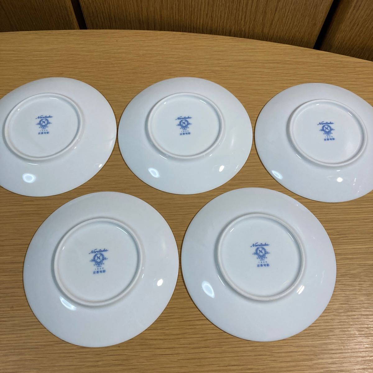 ▼ ノリタケ≪京香旬彩 プレート ５枚≫約15cm デザートプレート 野菜_画像7