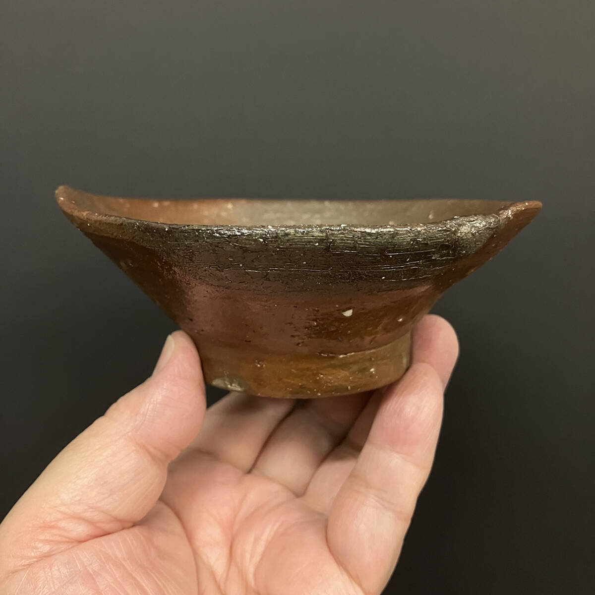 伝説の陶芸家 國吉清尚 珊瑚紋 焼締碗 (検索用 国吉清尚 北大路 伝説の陶芸家 國吉清尚 珊瑚紋 焼締碗 (検索用 国吉清尚 北大路