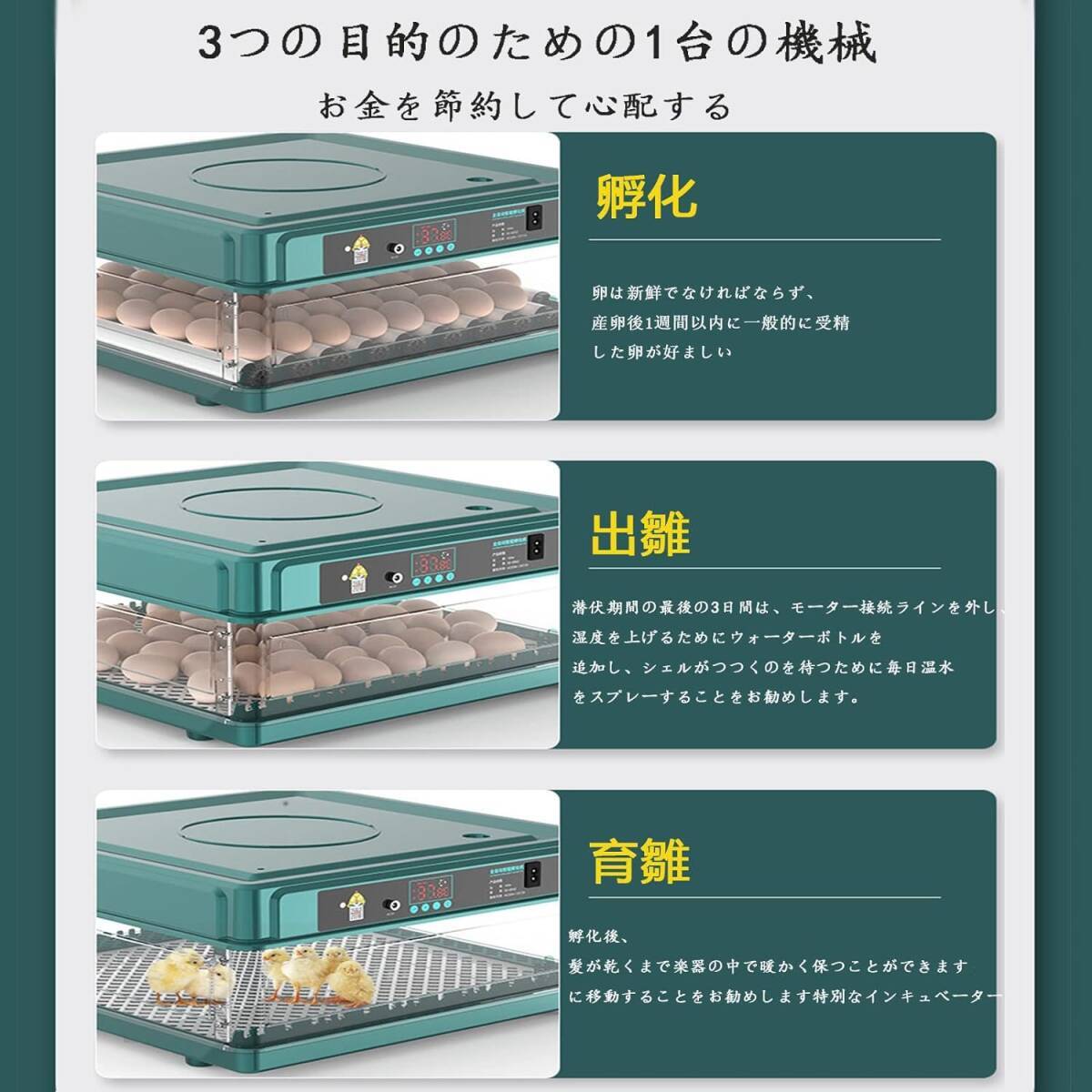 自動インキュベーター 自動孵卵器 孵卵機 自動転卵 自動温度制御 自動インキュベーター 自動孵卵器 孵卵機 自動転卵 自動温度制御