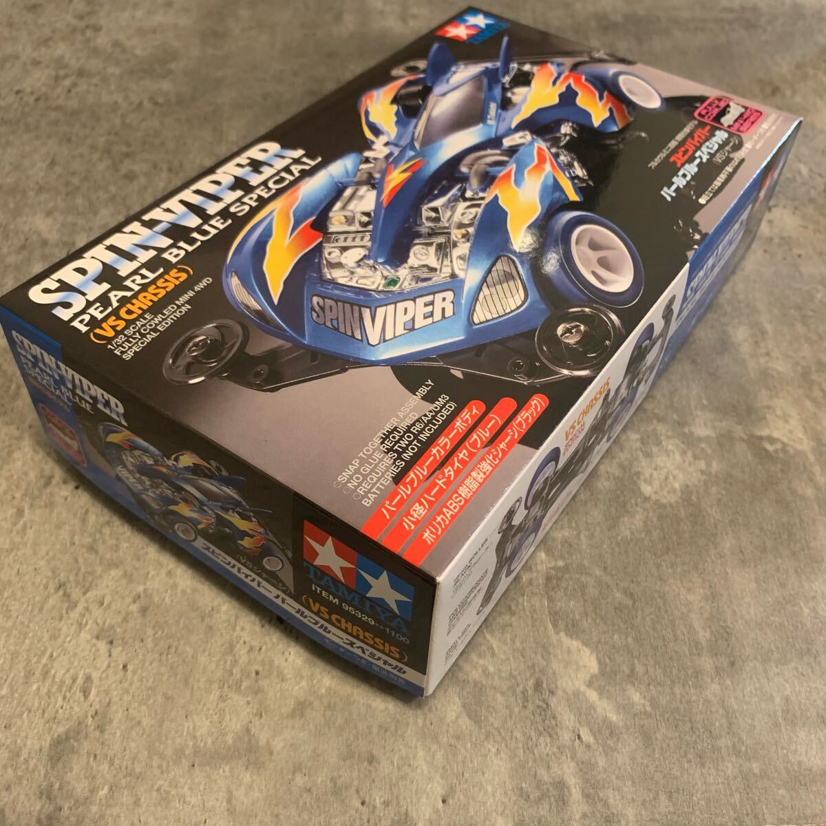 ★TAMIYA タミヤ ミニ四駆 スピンバイパー パールブルースペシャル VSシャーシ★_画像2