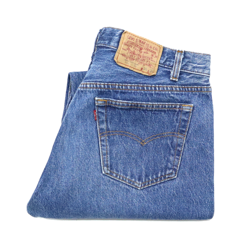80s 1986年 ビンテージ LEVIS リーバイス 501 USA製 ストレート デニム パンツ ジーンズ ジーパン 1980年代 古着 W36 L34 ハチマル メンズ_画像1