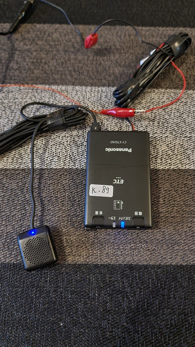 ETC パナソニック［ CY-ET926D] [アンテナ分離型][ 軽自動(dòng)車]中古品 no:ｋ?８９