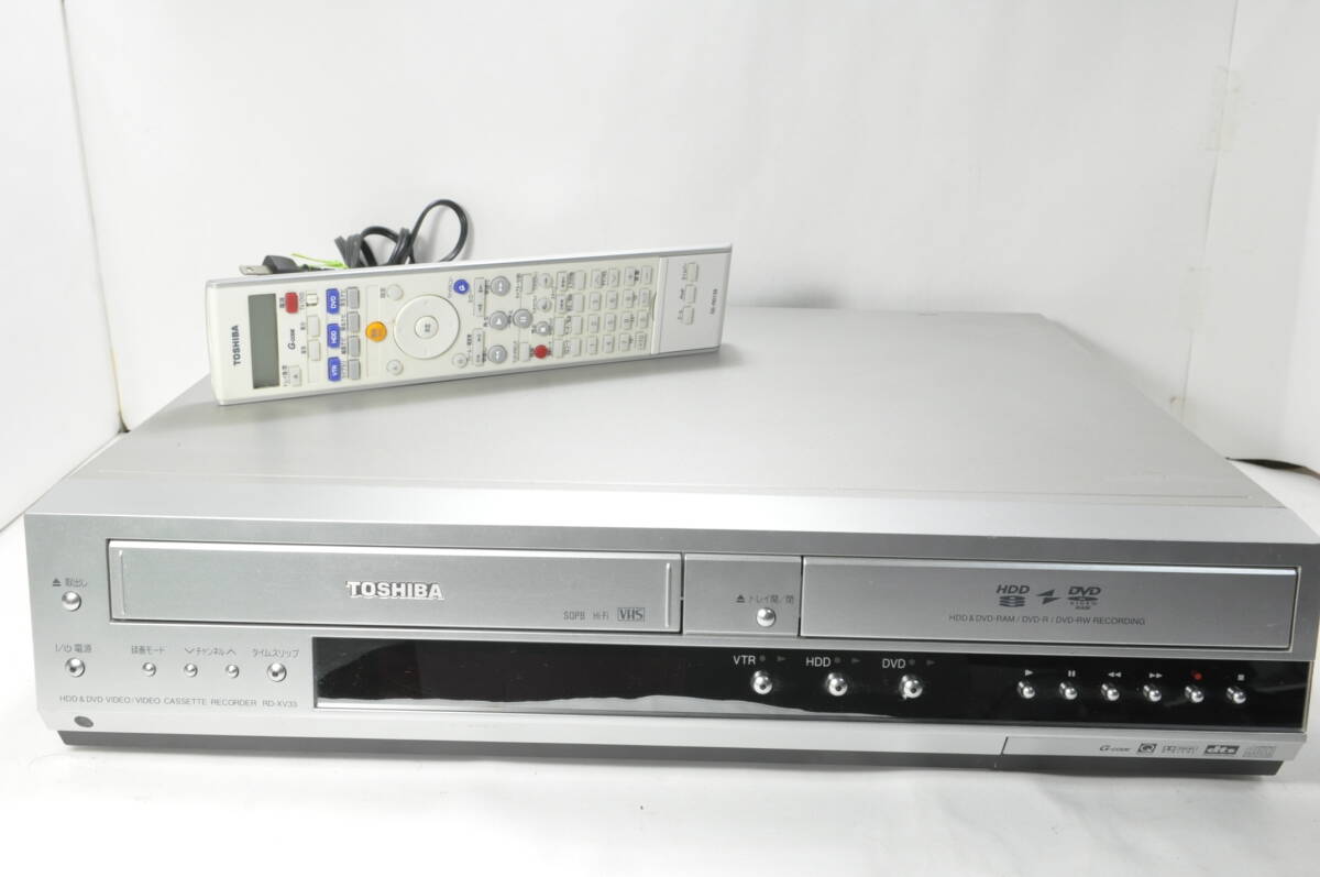☆絶品レアモデル☆極上美品 東芝 RD-XV33 VHS⇔DVD⇔HDD ダビOK ☆絶品レアモデル☆極上美品 東芝 RD-XV33 VHS⇔DVD⇔HDD ダビOK