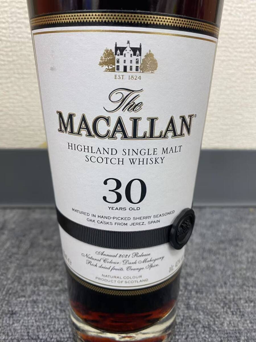 ザ・マッカラン The MACALLAN Sherry Oak 30年 正規品 2021 ザ・マッカラン The MACALLAN Sherry Oak 30年 正規品 2021