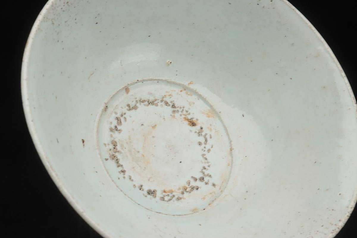 EX825 朝鮮古美術 李朝 堅手 茶碗 径18.5cm 重515g 書付箱・李朝 EX825 朝鮮古美術 李朝 堅手 茶碗 径18.5cm 重515g 書付箱・李朝