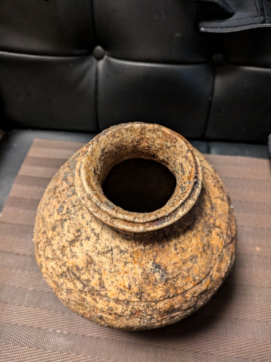 古信楽 壺蹲古壺小壺江戸桃山 茶道具 時代物 茶壺 信楽焼(花器 古信楽 壺蹲古壺小壺江戸桃山 茶道具 時代物 茶壺 信楽焼(花器