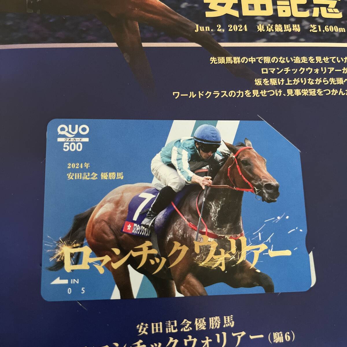 JRA 2024年 有馬記念キャンペーン A賞当選品 QUOカード26種 JRA 2024年 有馬記念キャンペーン A賞当選品 QUOカード26種