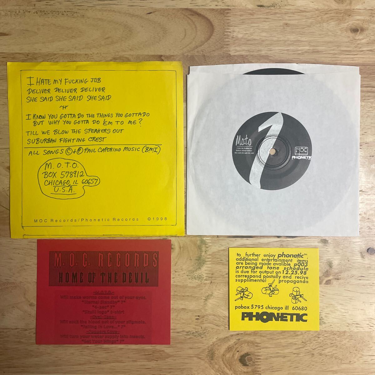 EP 80sPower Pop~Lo-Fi Grage Punk マスターズ?オブ?ザ?オブヴィアス98年希少シングル!! M.O.T.O./ETERNAL STANDBY★パンク天國 misfits