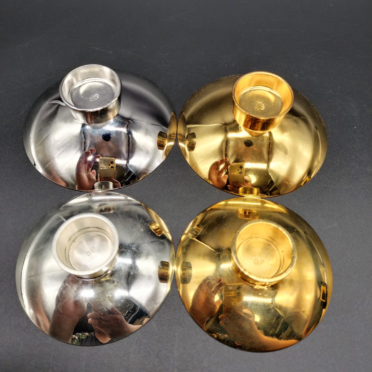 金盃 銀盃 菊紋 盃 銀杯 金杯 24KGP ヌ19(金製)|売買された 金盃 銀盃 菊紋 盃 銀杯 金杯 24KGP ヌ19(金製)|売買された