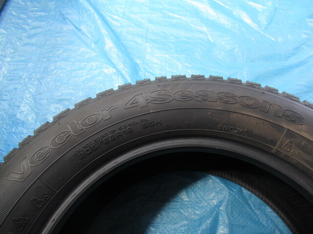 激安即決！エア漏點検済！バリ溝8～9分山！オールシーズン GOODYEAR Vector 4seasons 205/65R16 95H 2023年制！中古4本セット！T008801