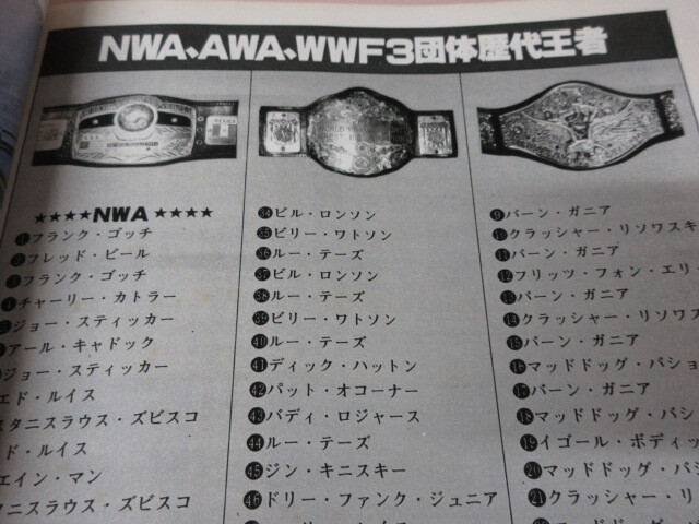 「THE DIRECTORY OF TOP WRESTLER'S 81」1981年発行　米マット?トップレスラー81人　別冊(cè)プロレス　ベースボールマガジン社